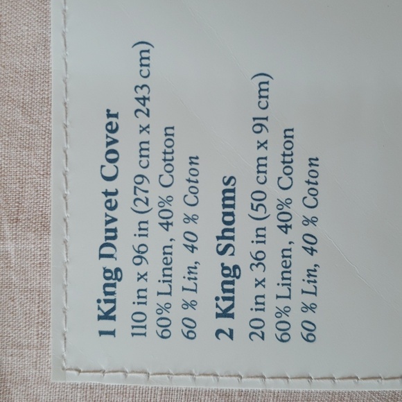 nestwell® Bedding Nestwell Washed Linen Cotton 3piece King Duvet